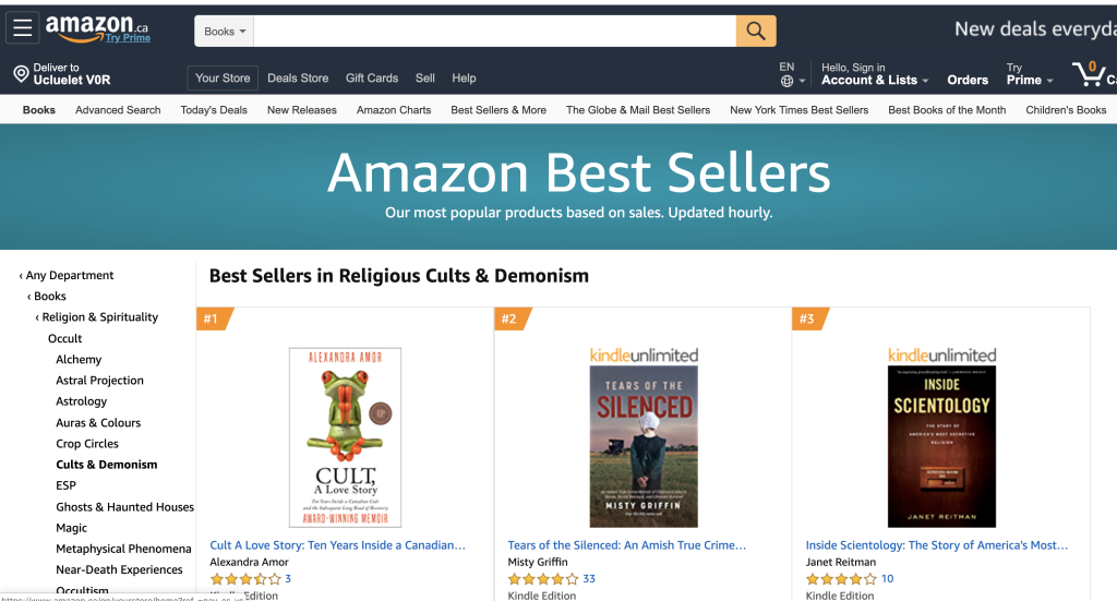 cult a love story best seller