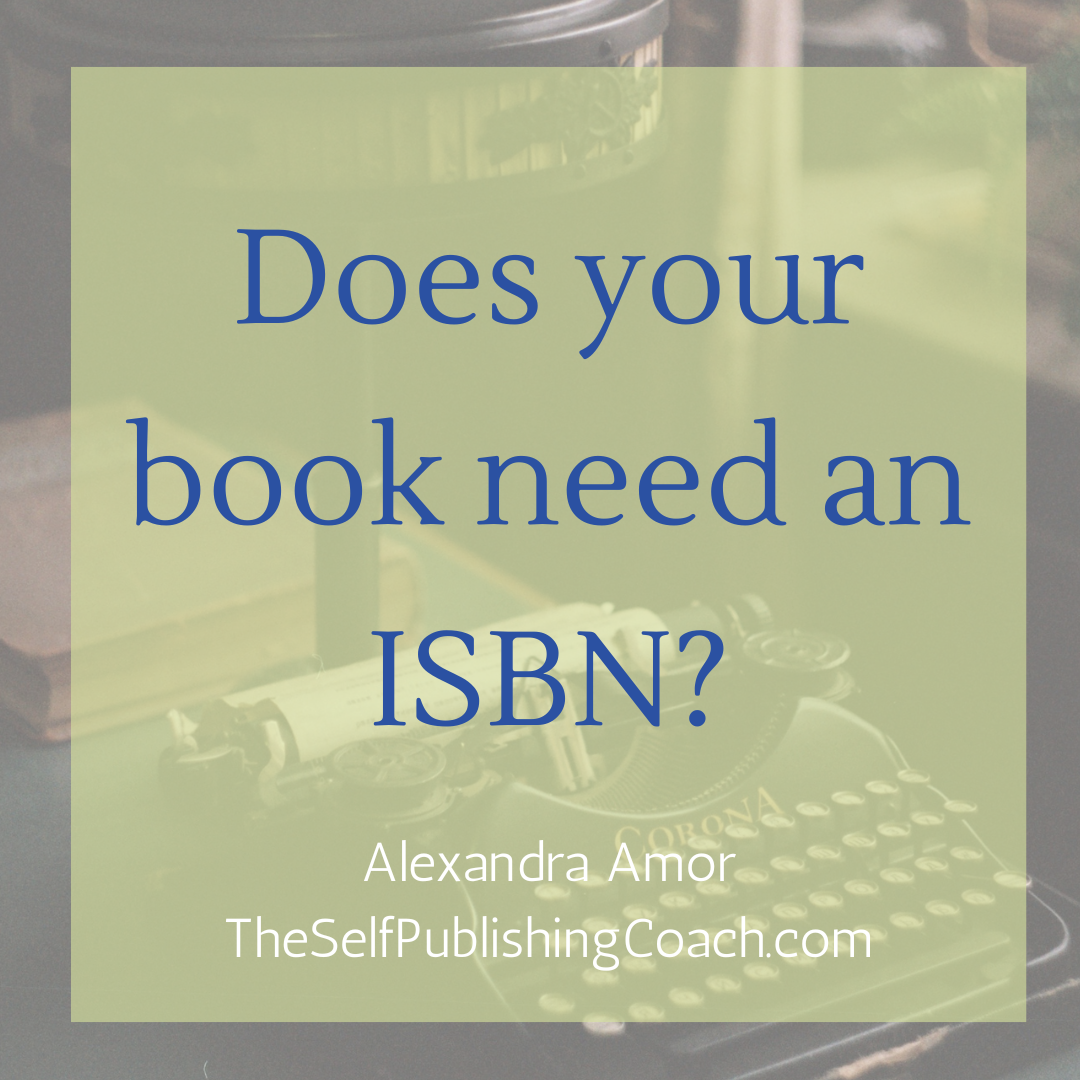 does your book need an isbn